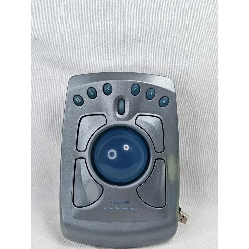 Vintage‎ Kensington Turbo Mouse Pro 64214 USB Trackpad Works Great Tested